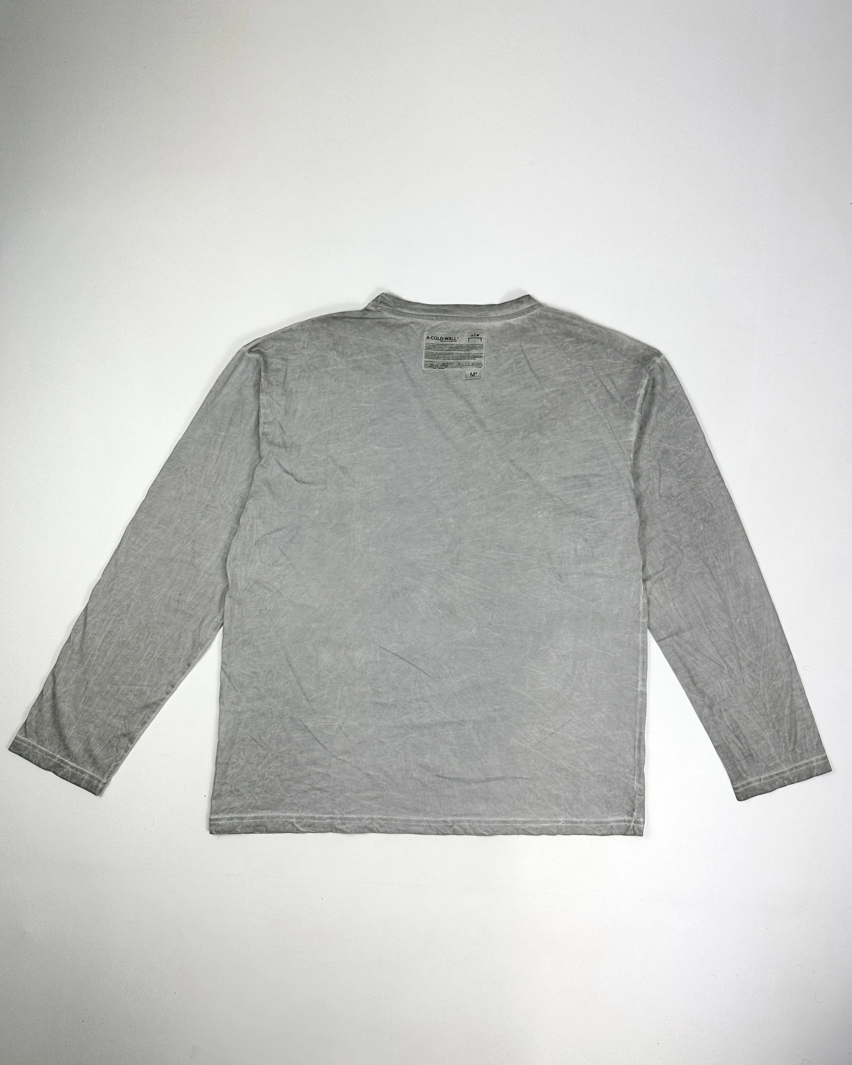 A-Cold-Wall Grey Faded Long-sleeve Sample Tee 2018