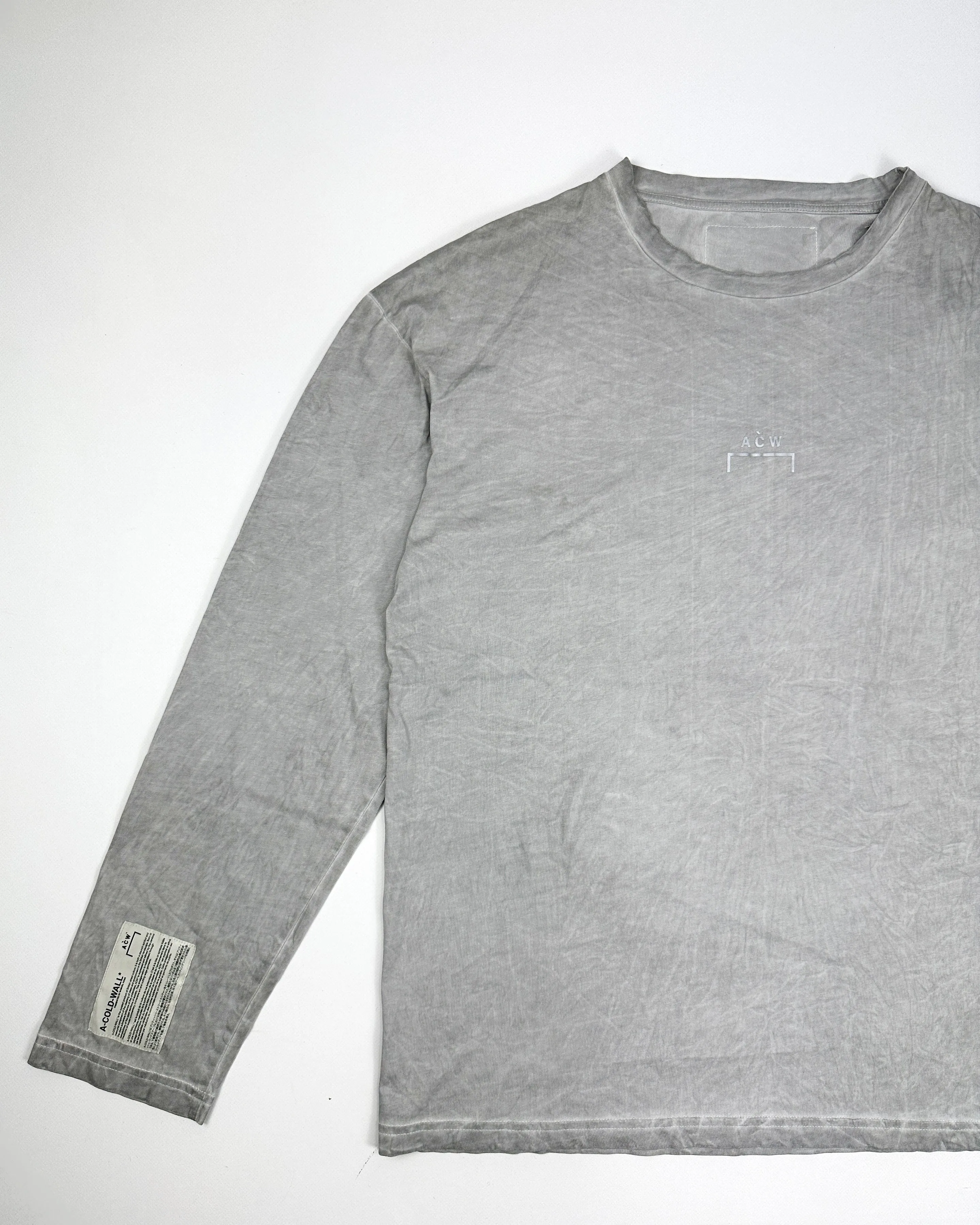 A-Cold-Wall Grey Faded Long-sleeve Sample Tee 2018