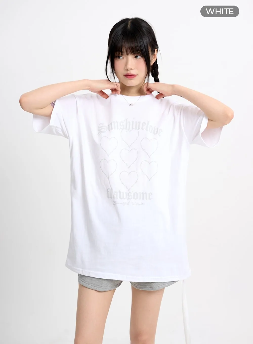 Acubi Oversized Graphic Tee CM415