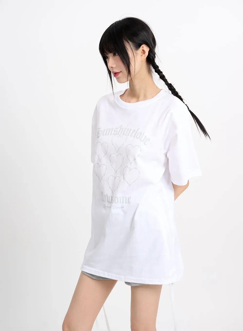 Acubi Oversized Graphic Tee CM415