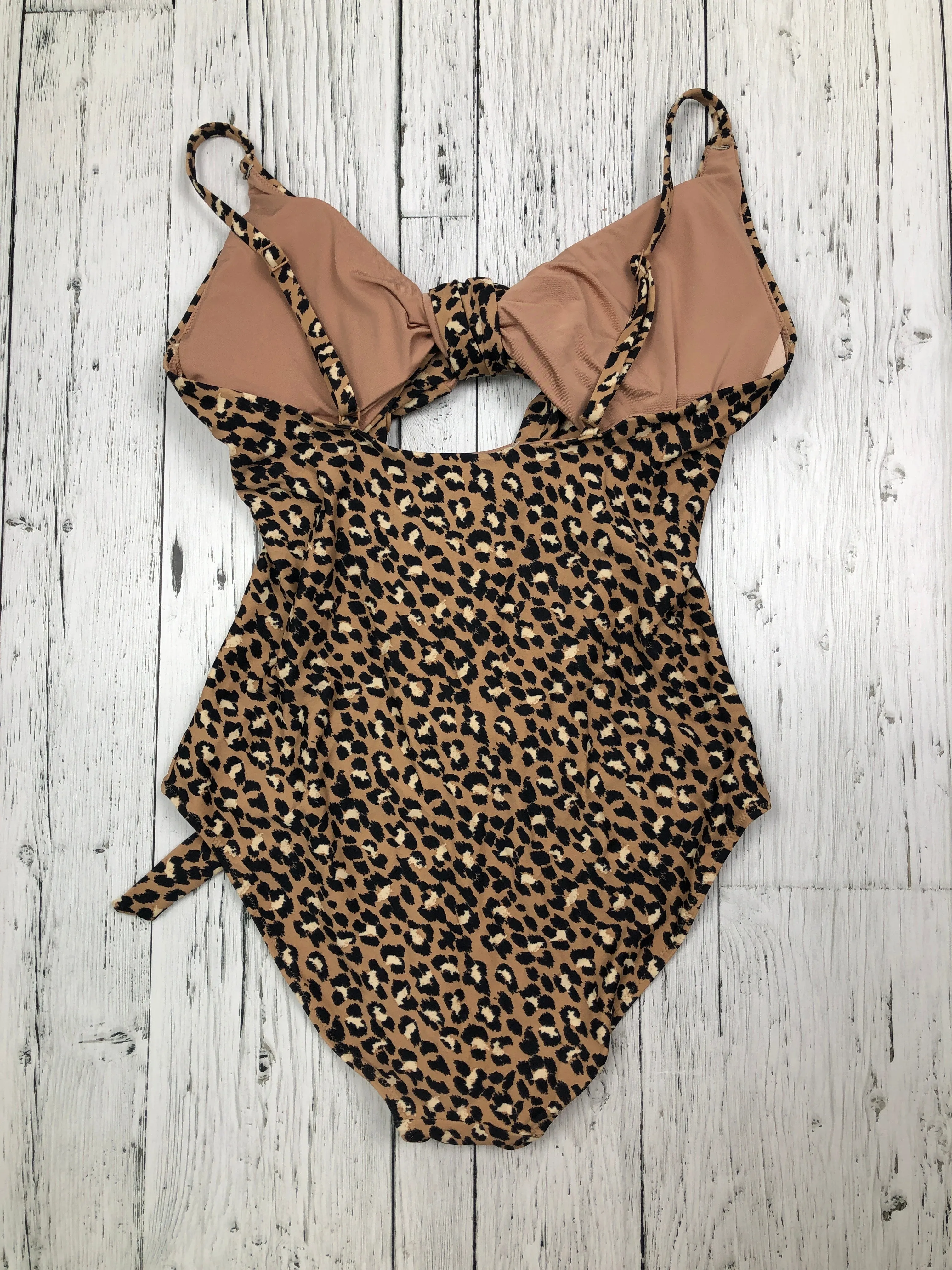 Aerie brown patterned bathing suit - Hers L Long