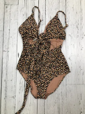 Aerie brown patterned bathing suit - Hers L Long