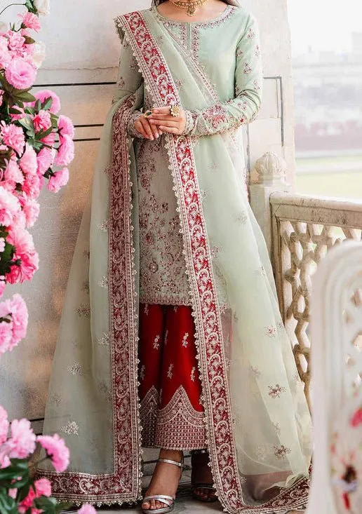 Akbar Aslam Zari Pakistani Luxury Raw Silk Dress