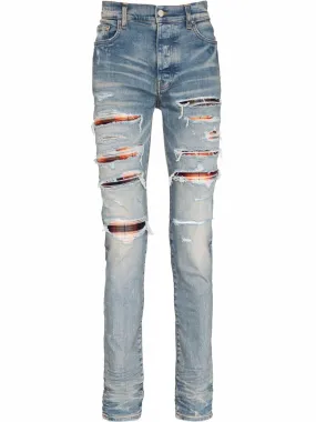 AMIRI Plaid Trasher Skinny Jeans