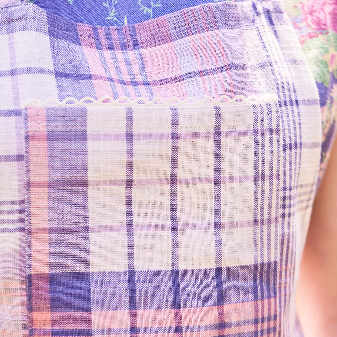 April Cornell | Hyacinth Plaid Chef Apron