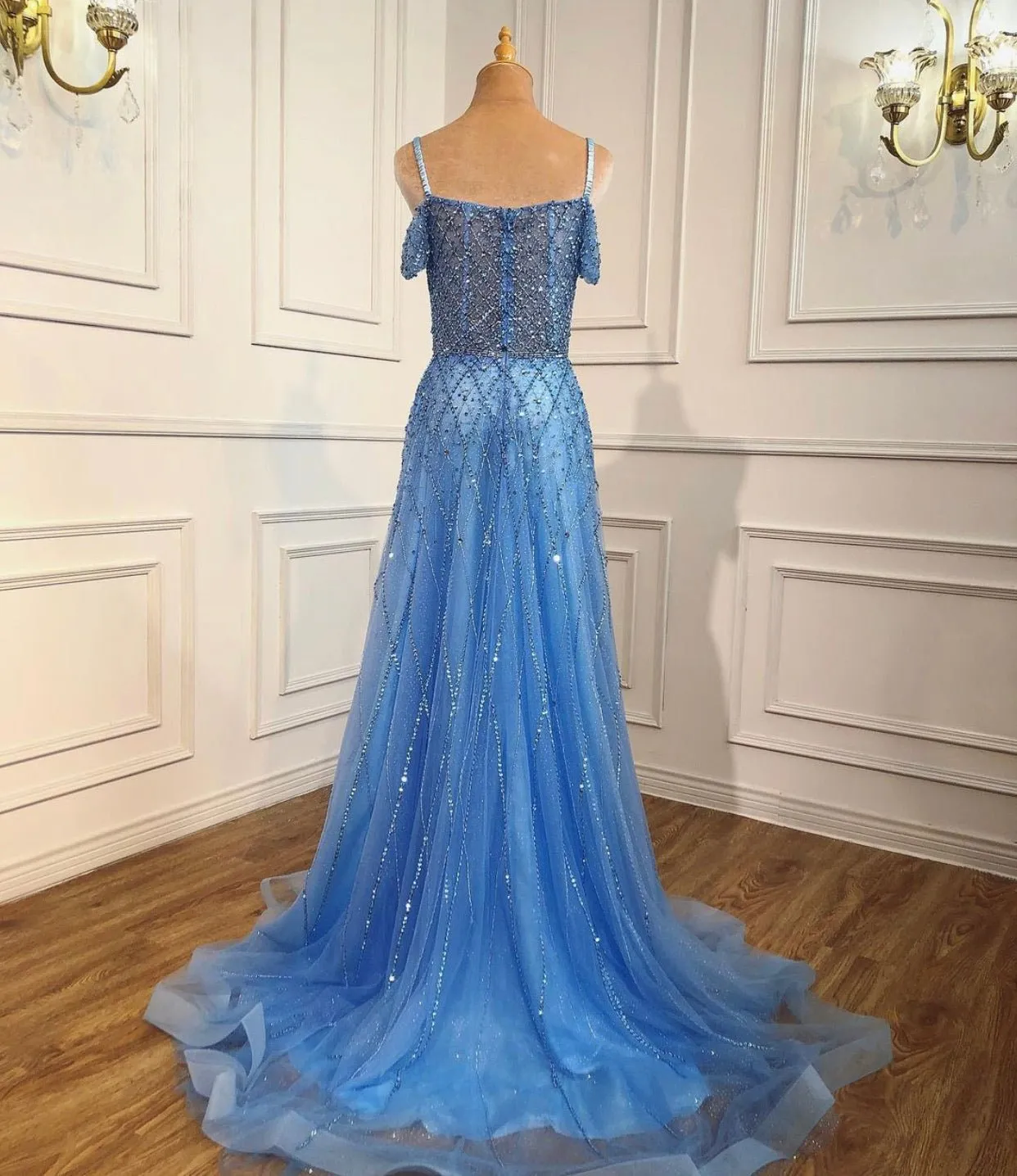 Ariel Beading Embellished Luxury Evening Dress