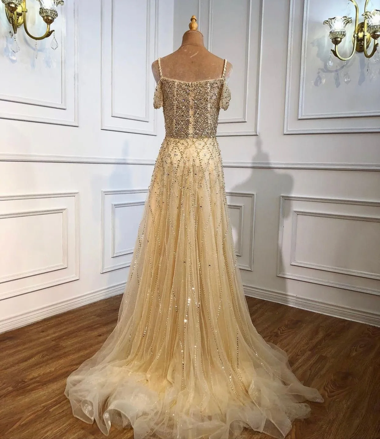 Ariel Beading Embellished Luxury Evening Dress