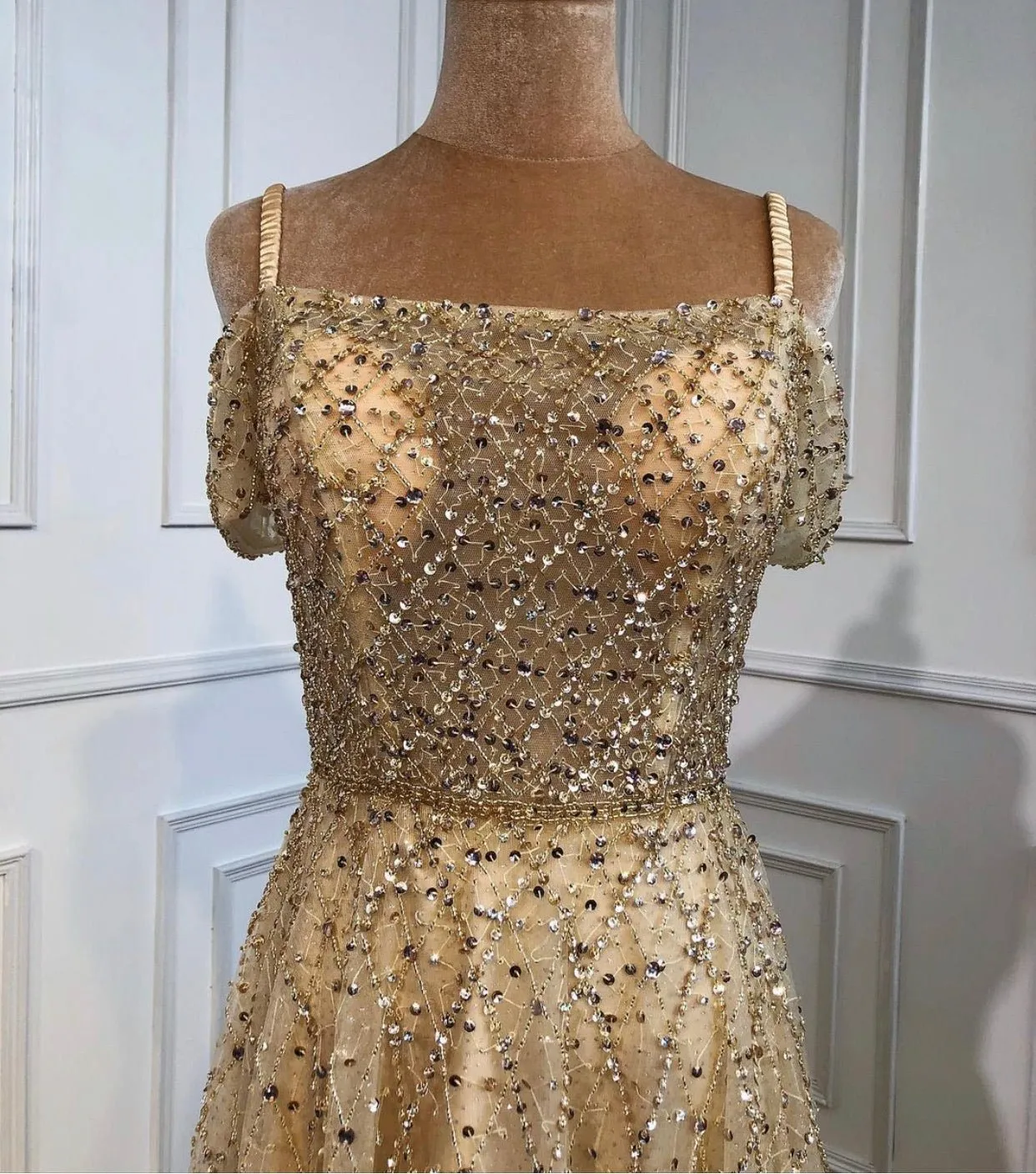 Ariel Beading Embellished Luxury Evening Dress