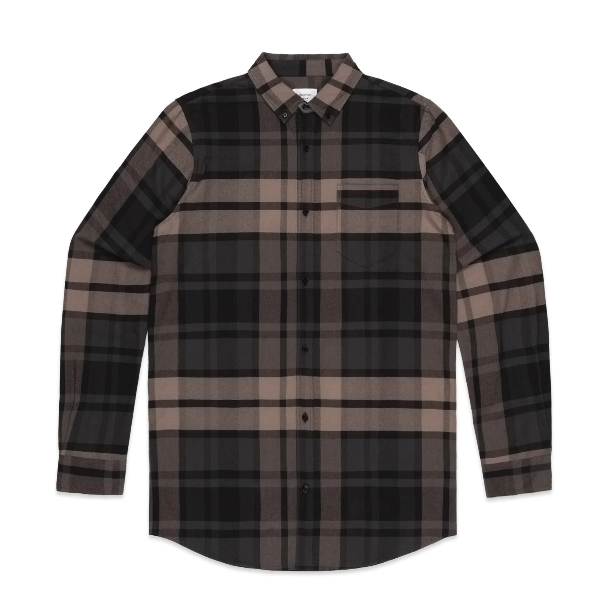 Ascolour Mens Plaid Oxford Shirt (5401P)