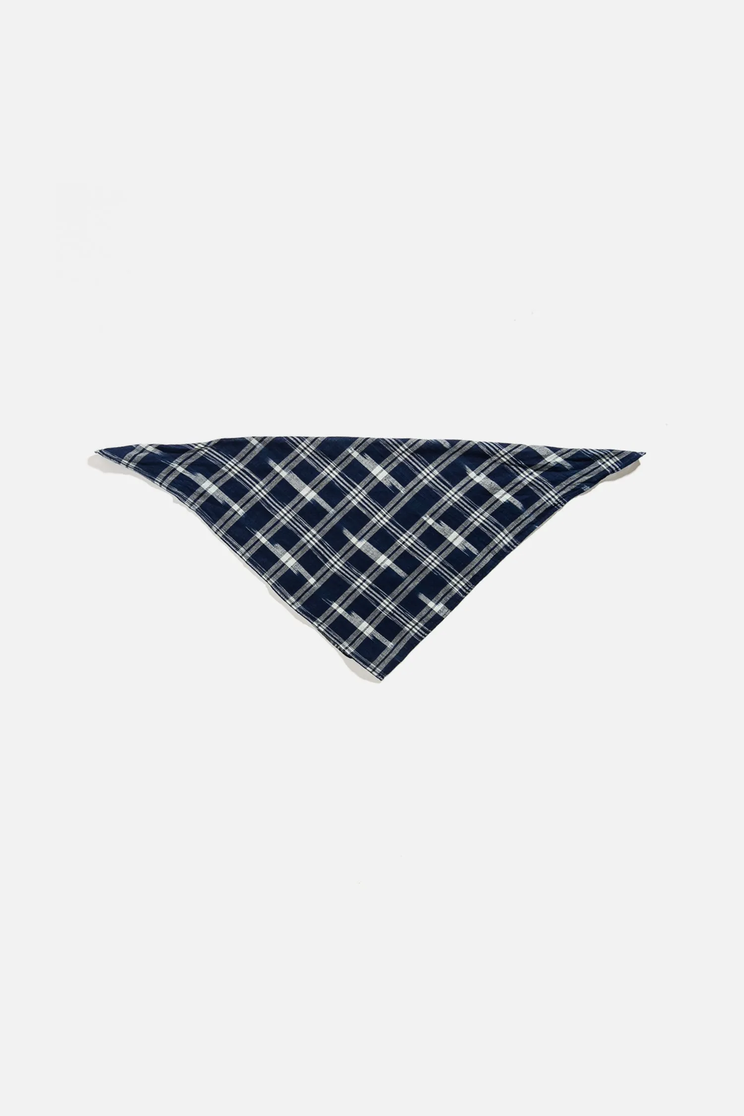 Bandana / Indigo Ikat Plaid