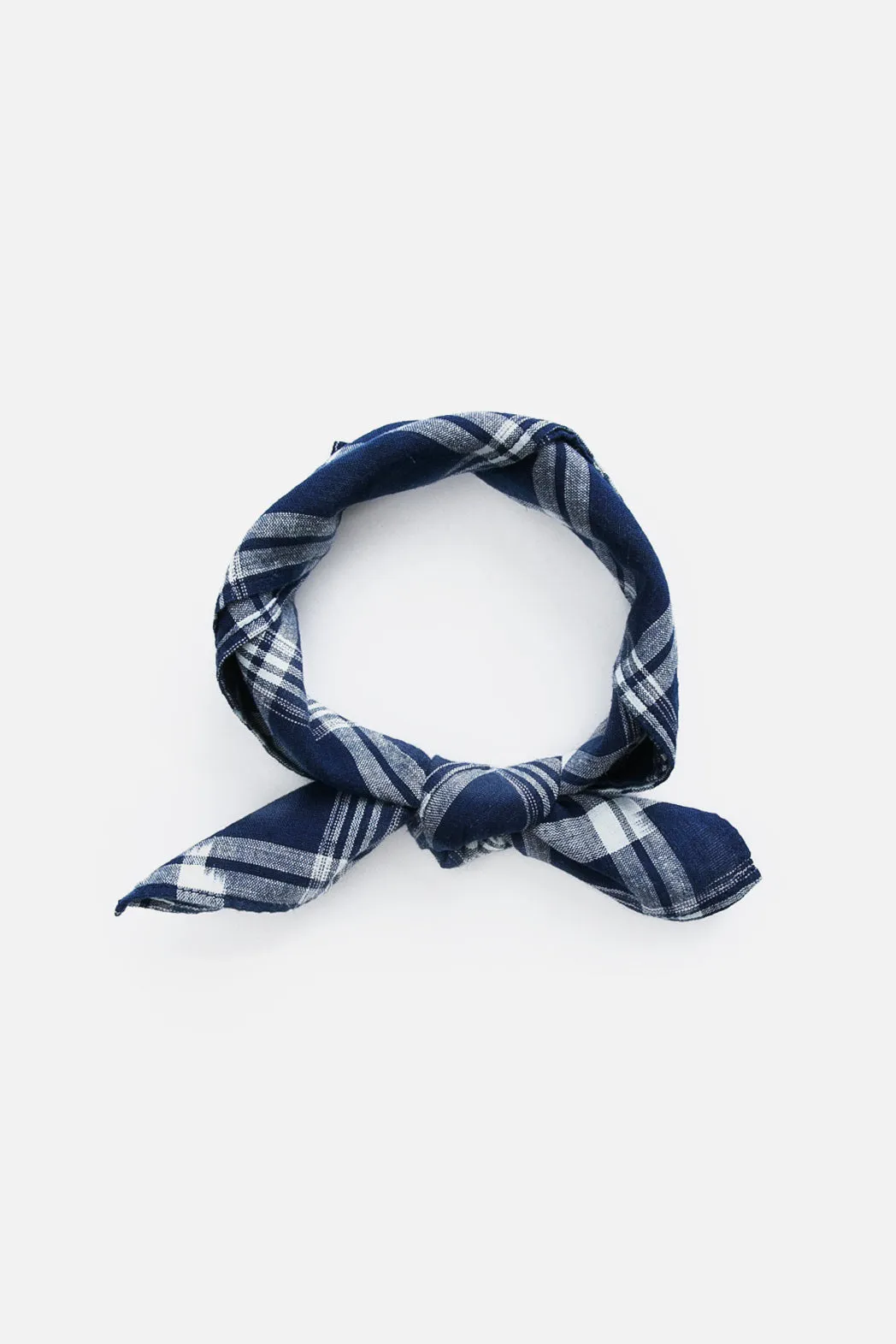 Bandana / Indigo Ikat Plaid