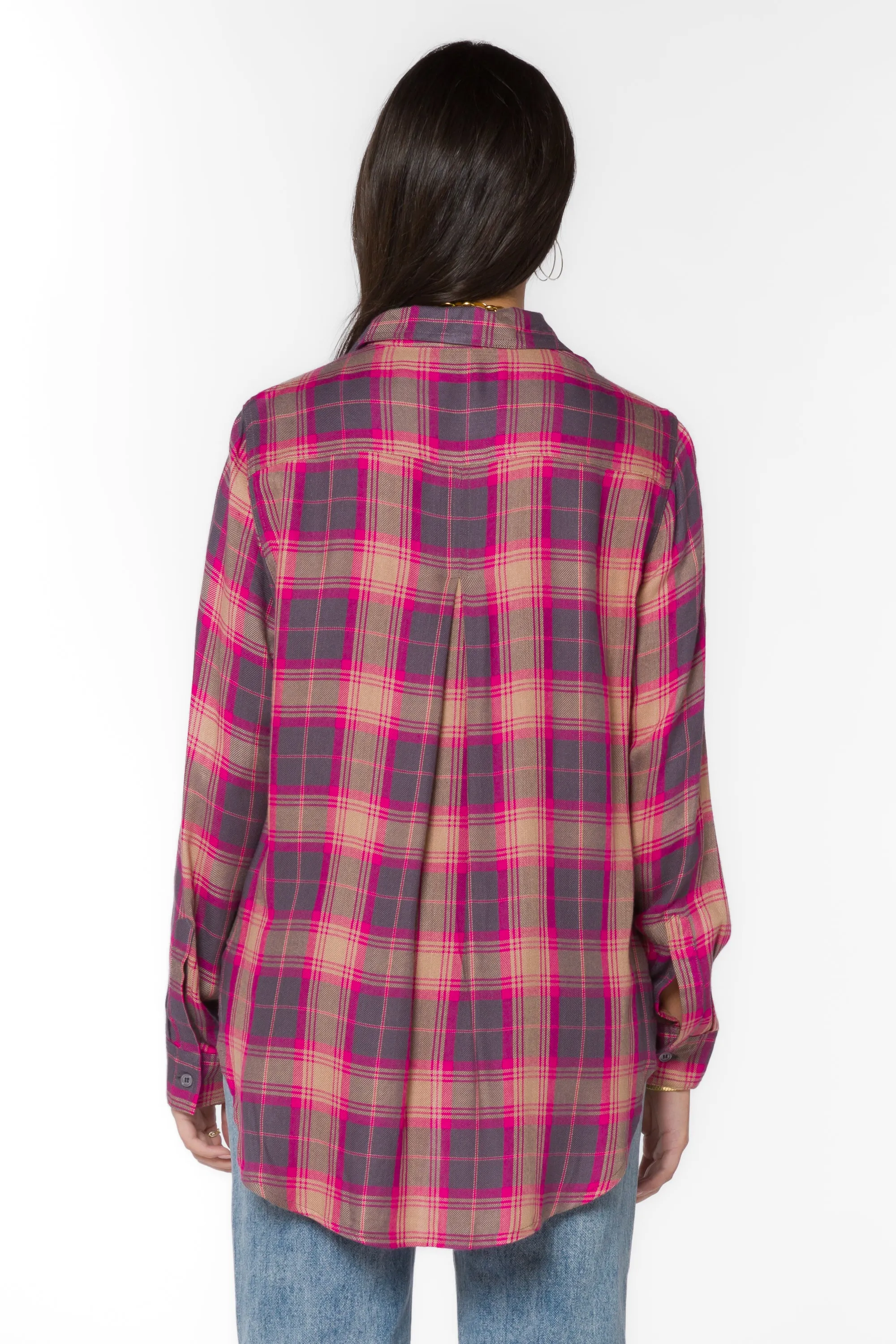 Bennett Fuschia Plaid Shirt