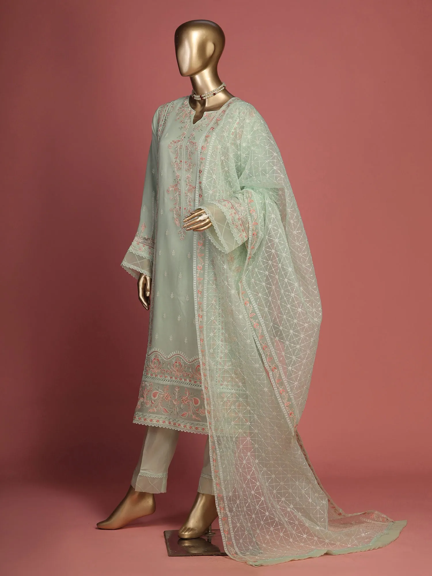 Bin Saeed "Shaifoon" Luxury Light Green Suit