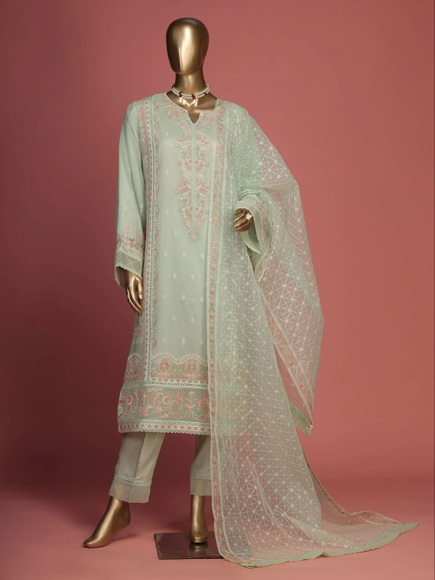 Bin Saeed "Shaifoon" Luxury Light Green Suit