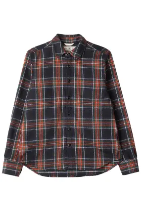 BLACK PLAID JUMPER SHIRT