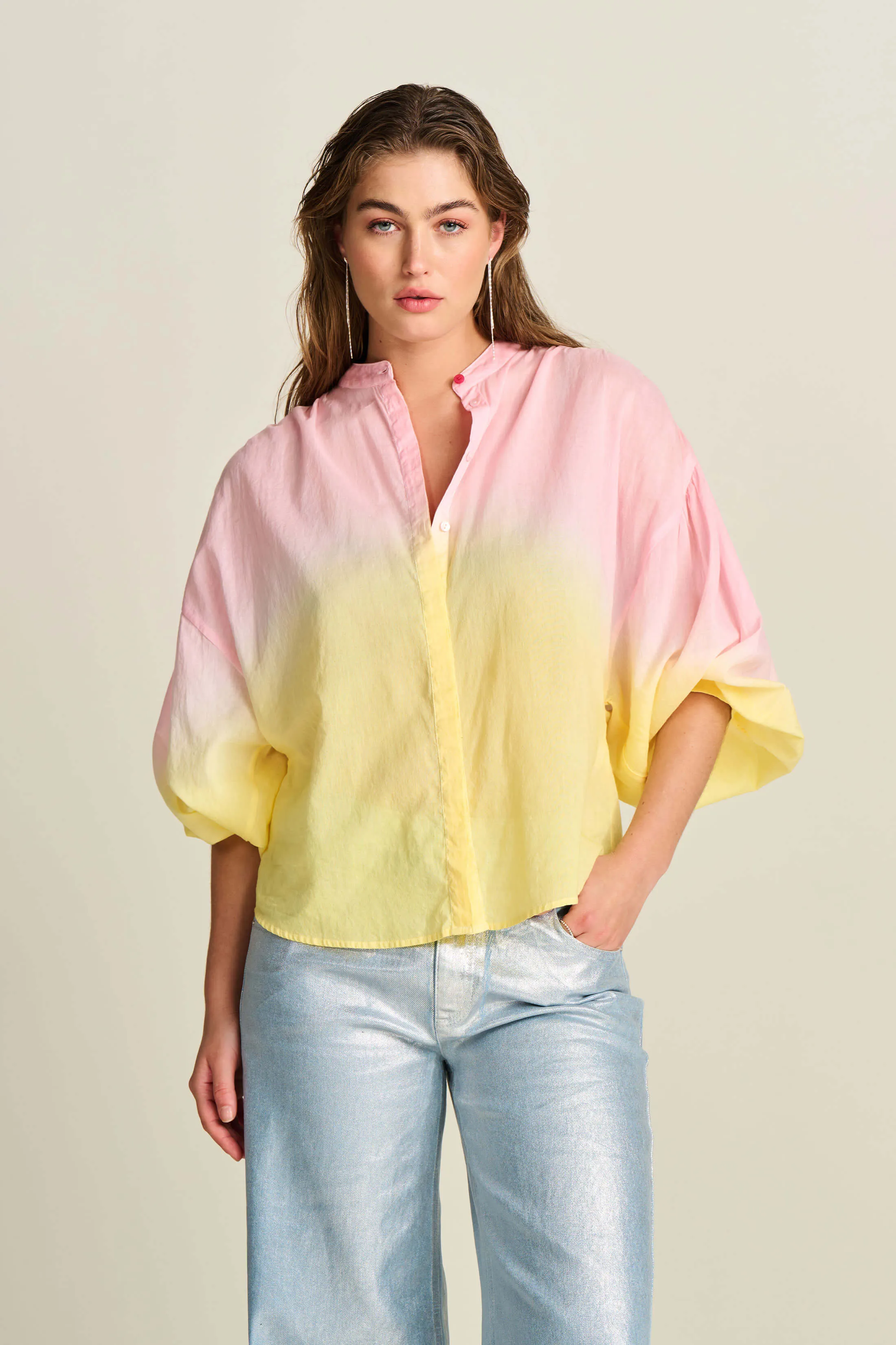 Blooming Pink Faded Blouse