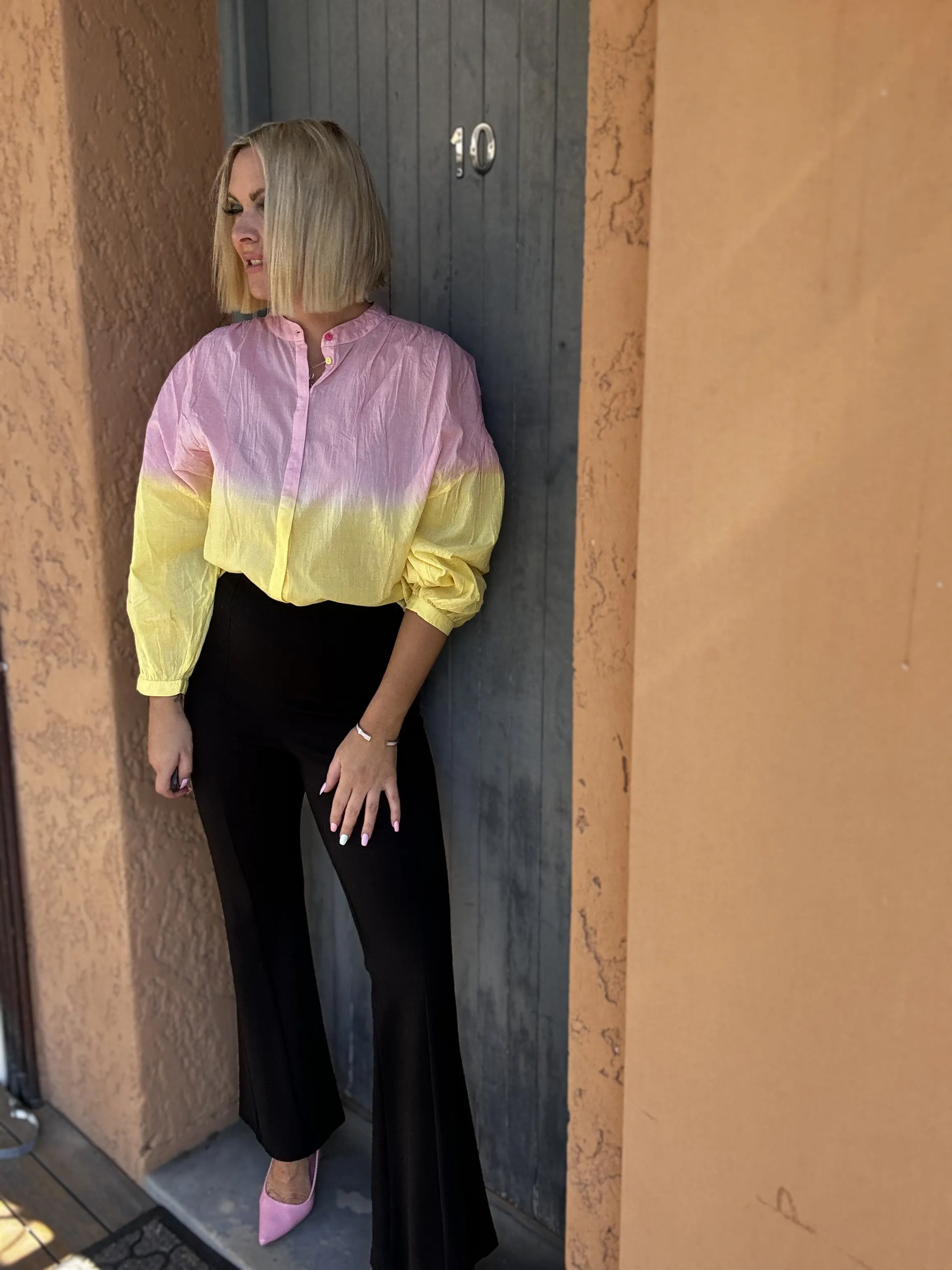 Blooming Pink Faded Blouse