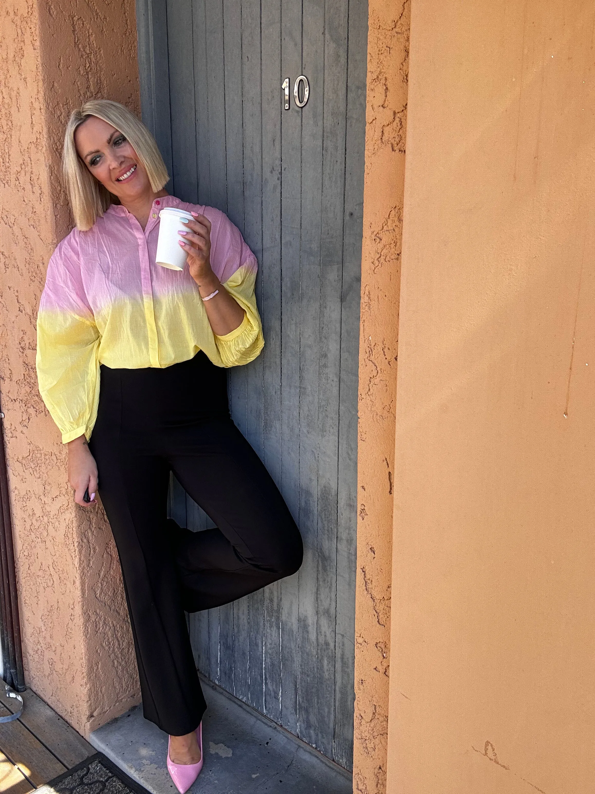 Blooming Pink Faded Blouse