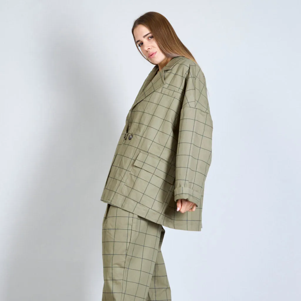 Bon ton one line patterned coat wholesale