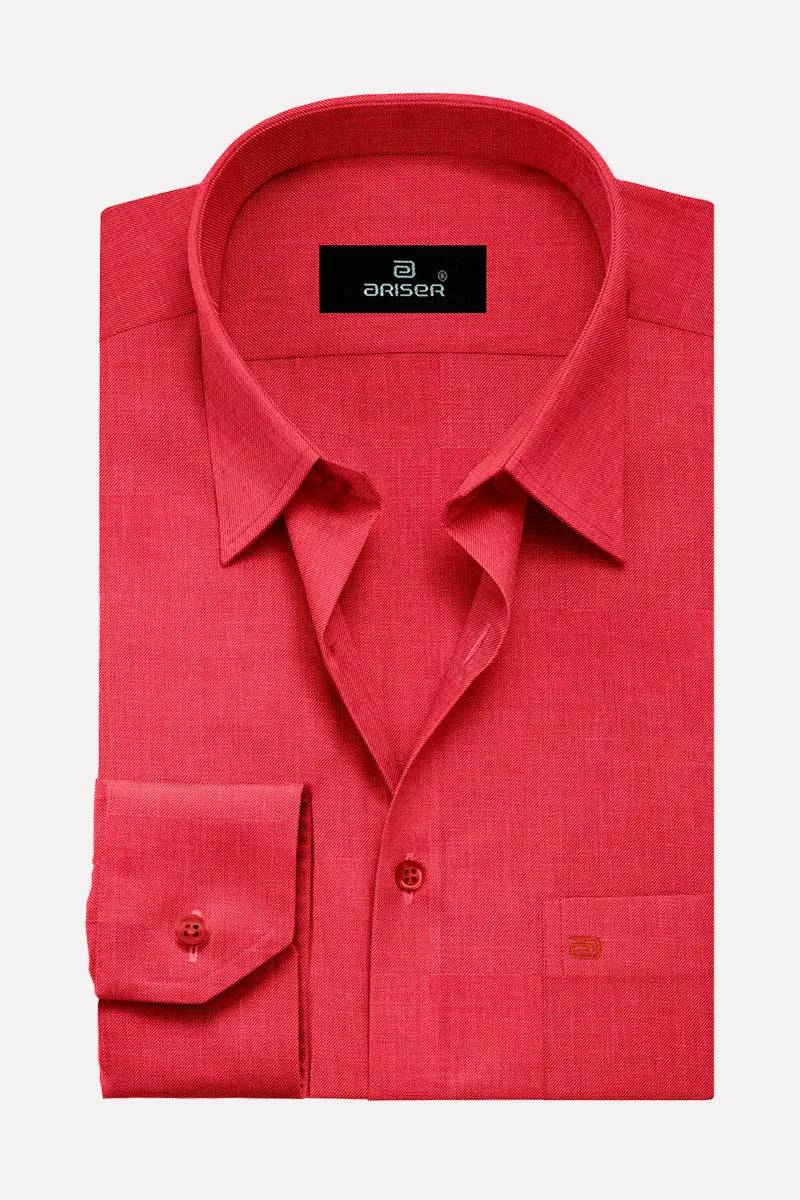 Davos - Dark Red Formal Shirts for Men | Ariser