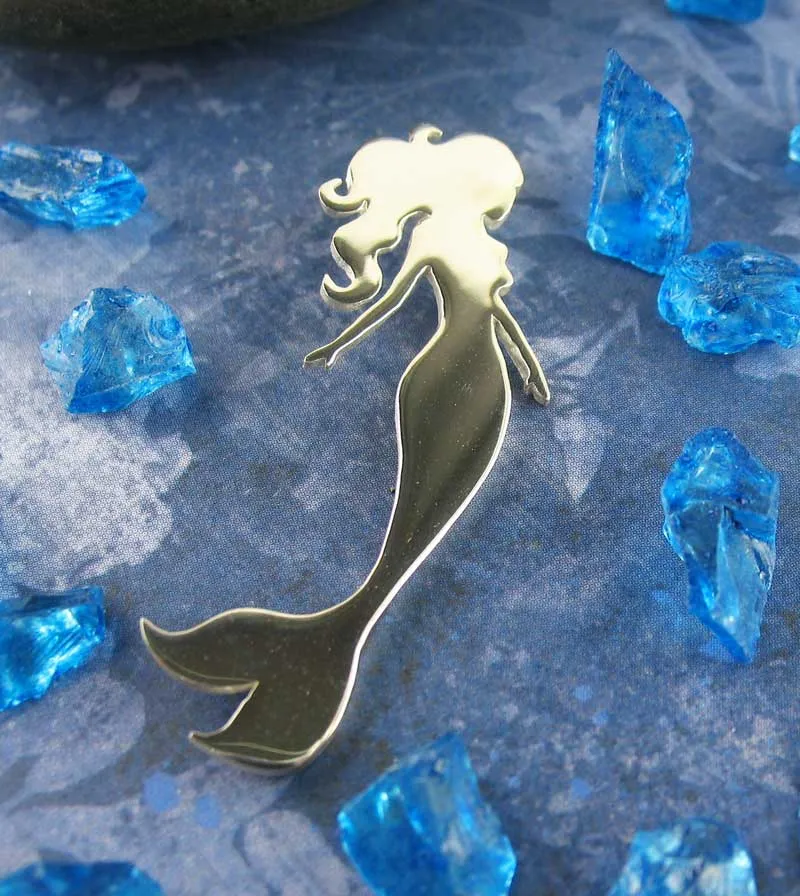 Daydreaming Mermaid Pendant, Handmade