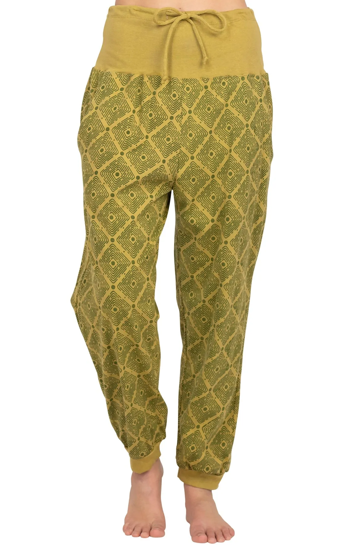 Diamond Patterned Jersey Lounge Pants