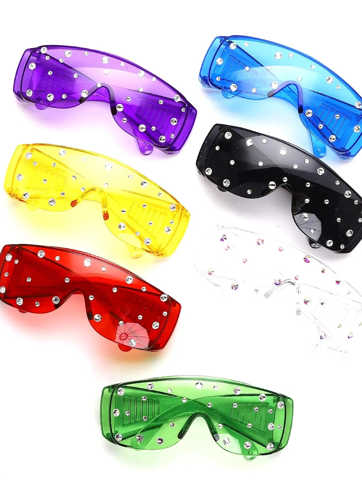 Diamond Punk Goggle Luxury Sunglasses