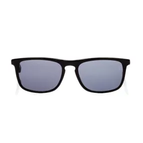 E. Zegna Men's Black Plastic Square Sunglasses EZ 0045F/01V