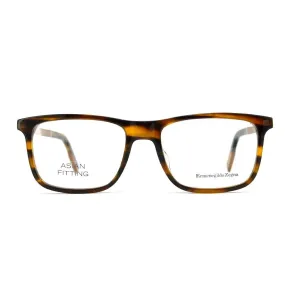 E. Zegna Men's Brown Plastic Square Eyeglasses EZ 5142F/055