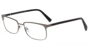 E. Zegna Men's Grey Metal Square Eyeglasses EZ 5029/009