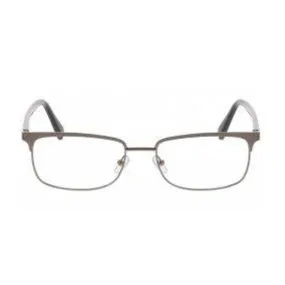 E. Zegna Men's Grey Metal Square Eyeglasses EZ 5029/009