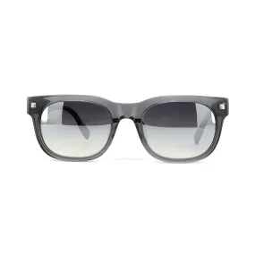 E. Zegna Men's Grey Plastic Square Sunglasses EZ 0101F/20C