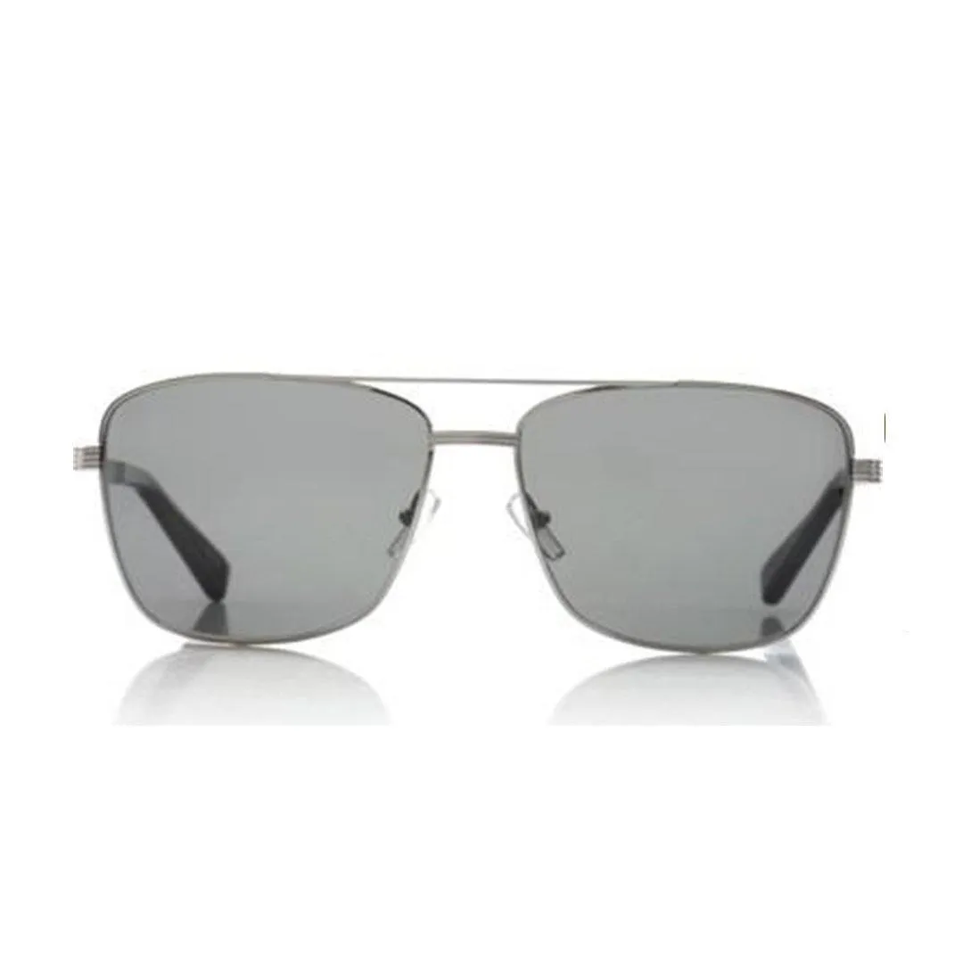 E. Zegna Men's Silver Metal Square Sunglasses EZ 0031/15D