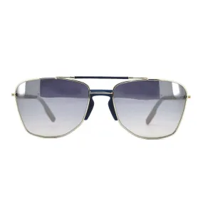 E. Zegna Men's Silver Metal Square Sunglasses EZ 0130/14X