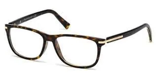 E. Zegna Men's Tortoise Plastic Square Eyeglasses EZ 5005/052