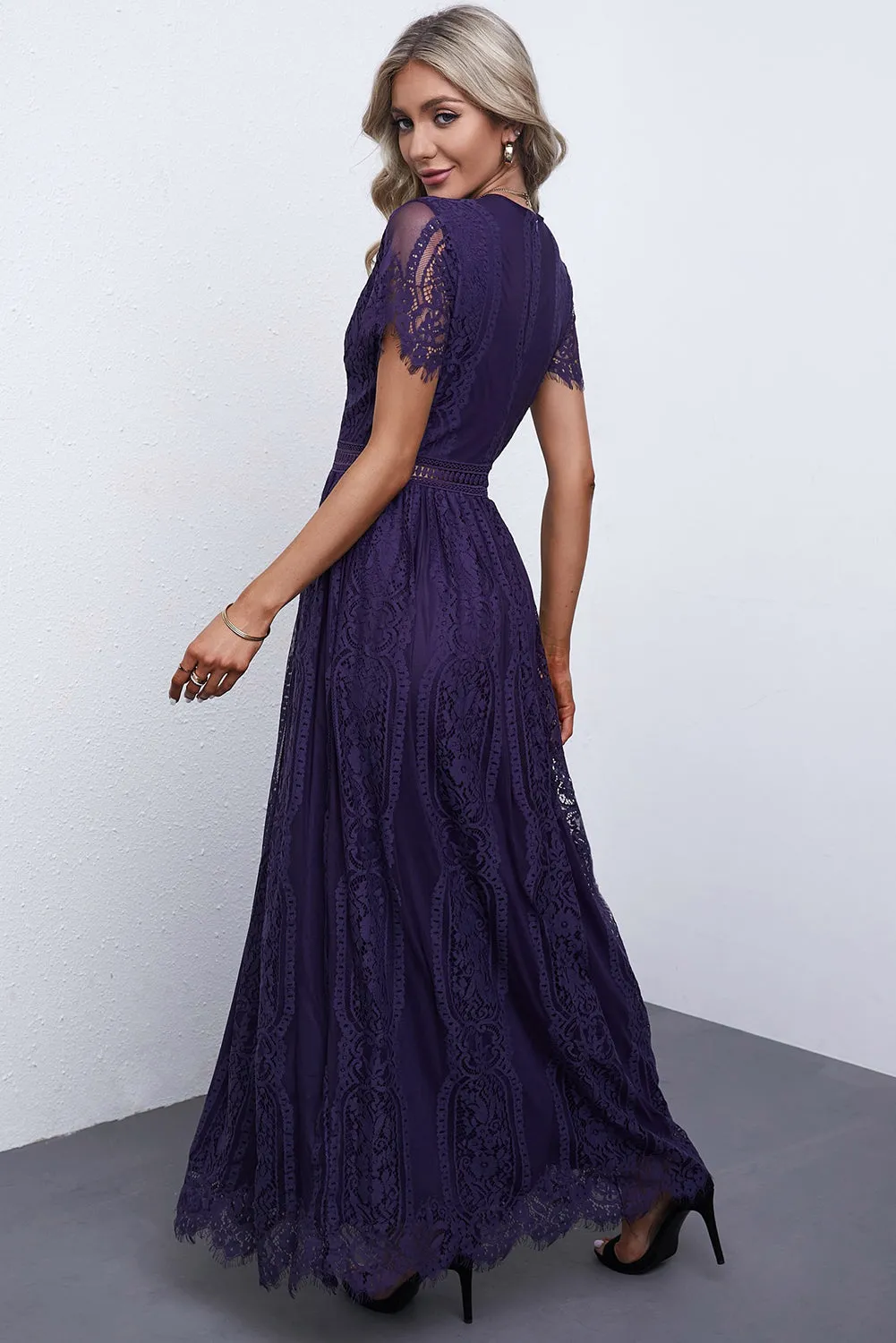 Elegant Lace Maxi Formal Dress