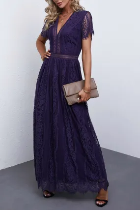 Elegant Lace Maxi Formal Dress