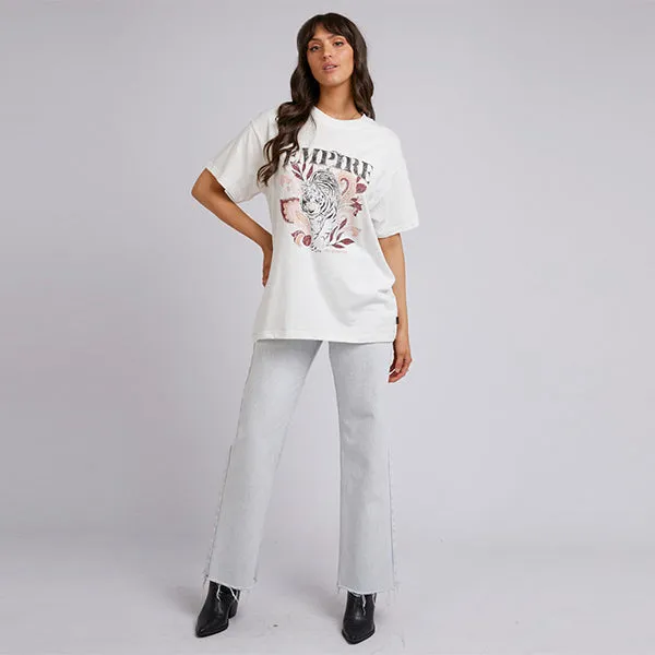 Empire Oversized Tee - White