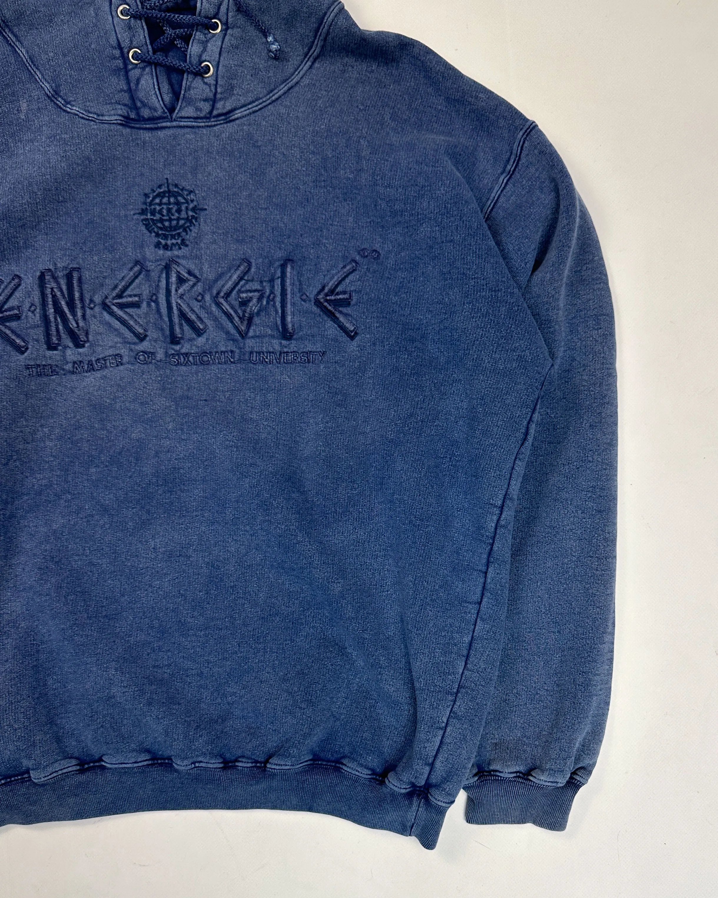 Energie Faded Blue Rope Hoodie 2000's