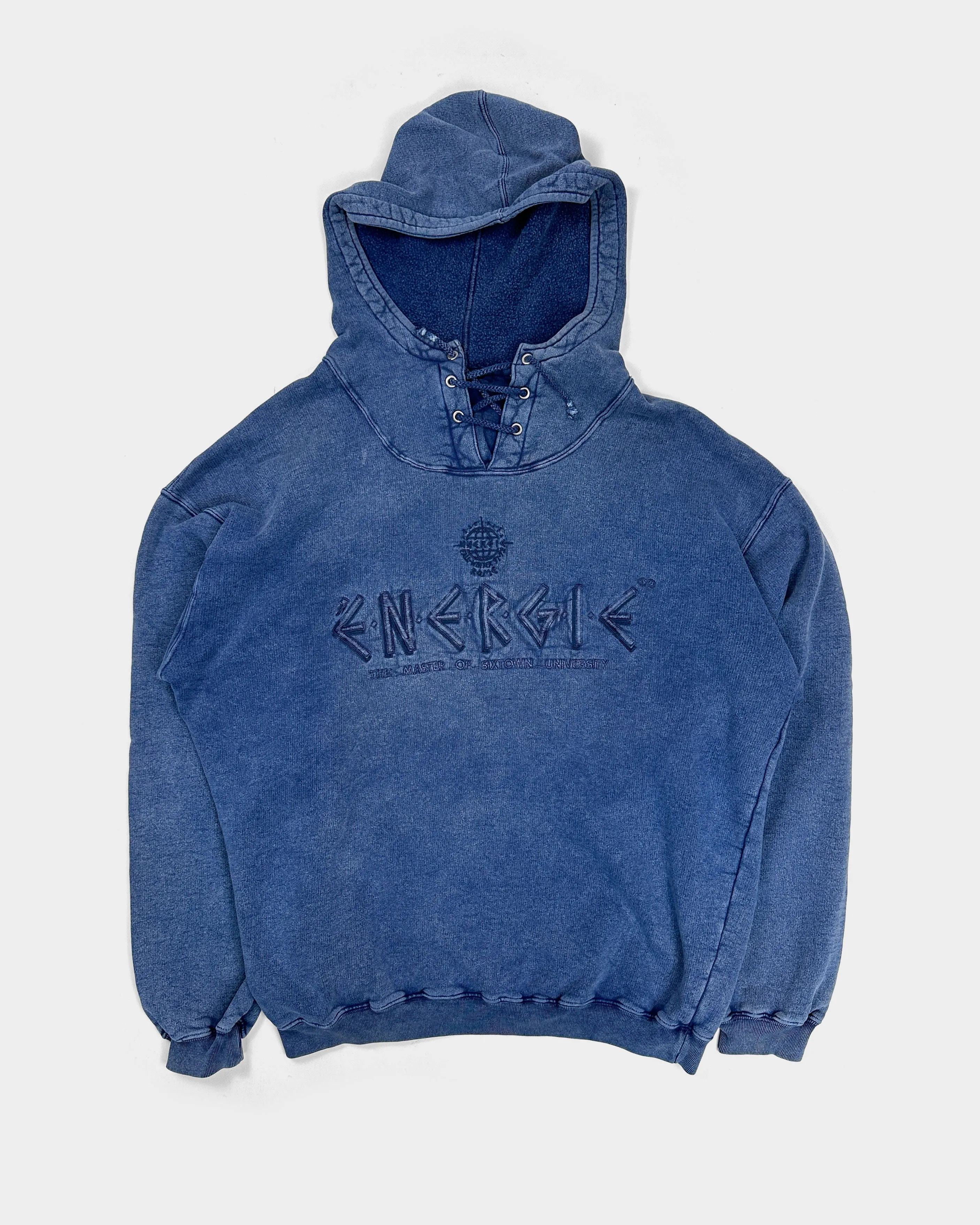 Energie Faded Blue Rope Hoodie 2000's