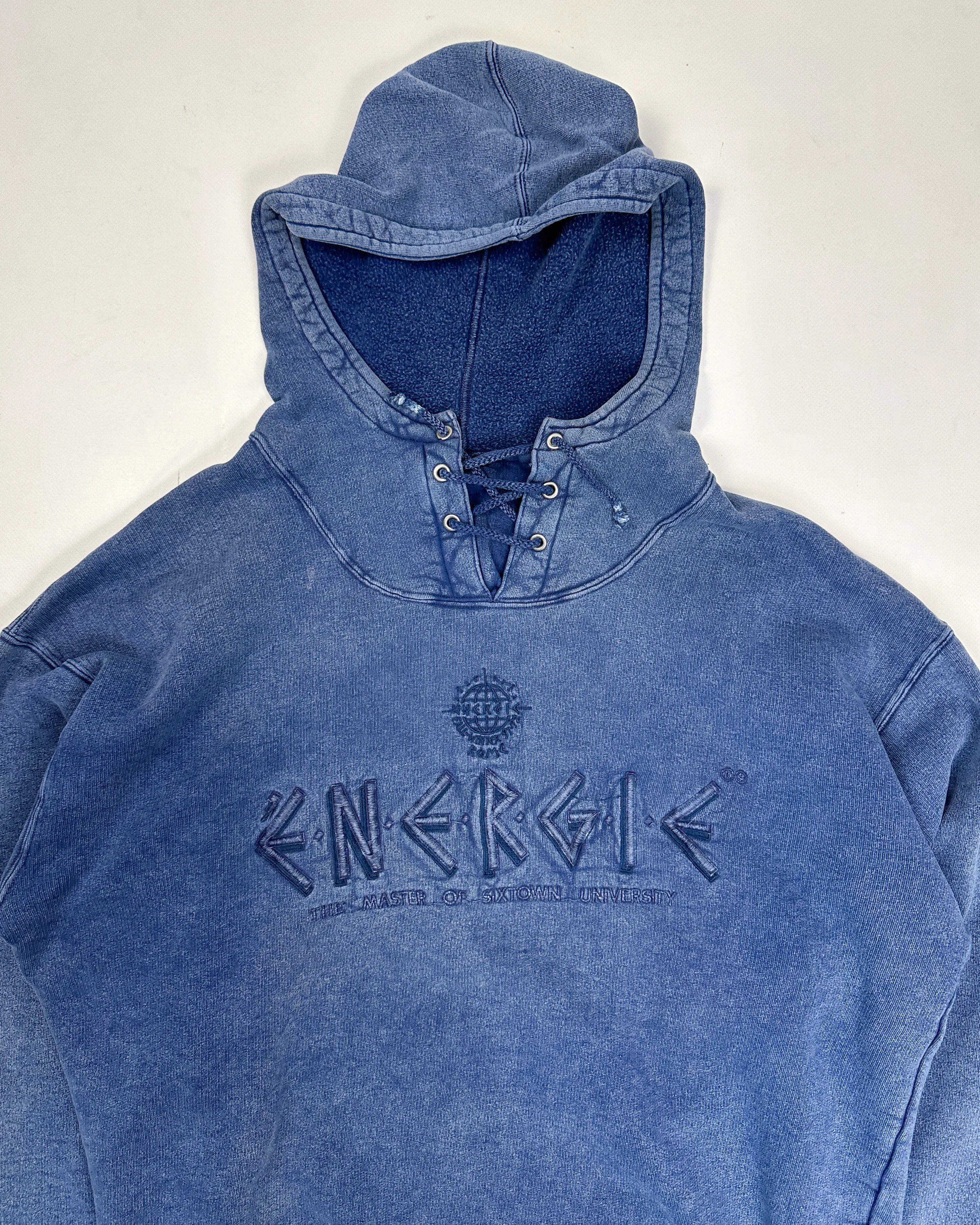 Energie Faded Blue Rope Hoodie 2000's