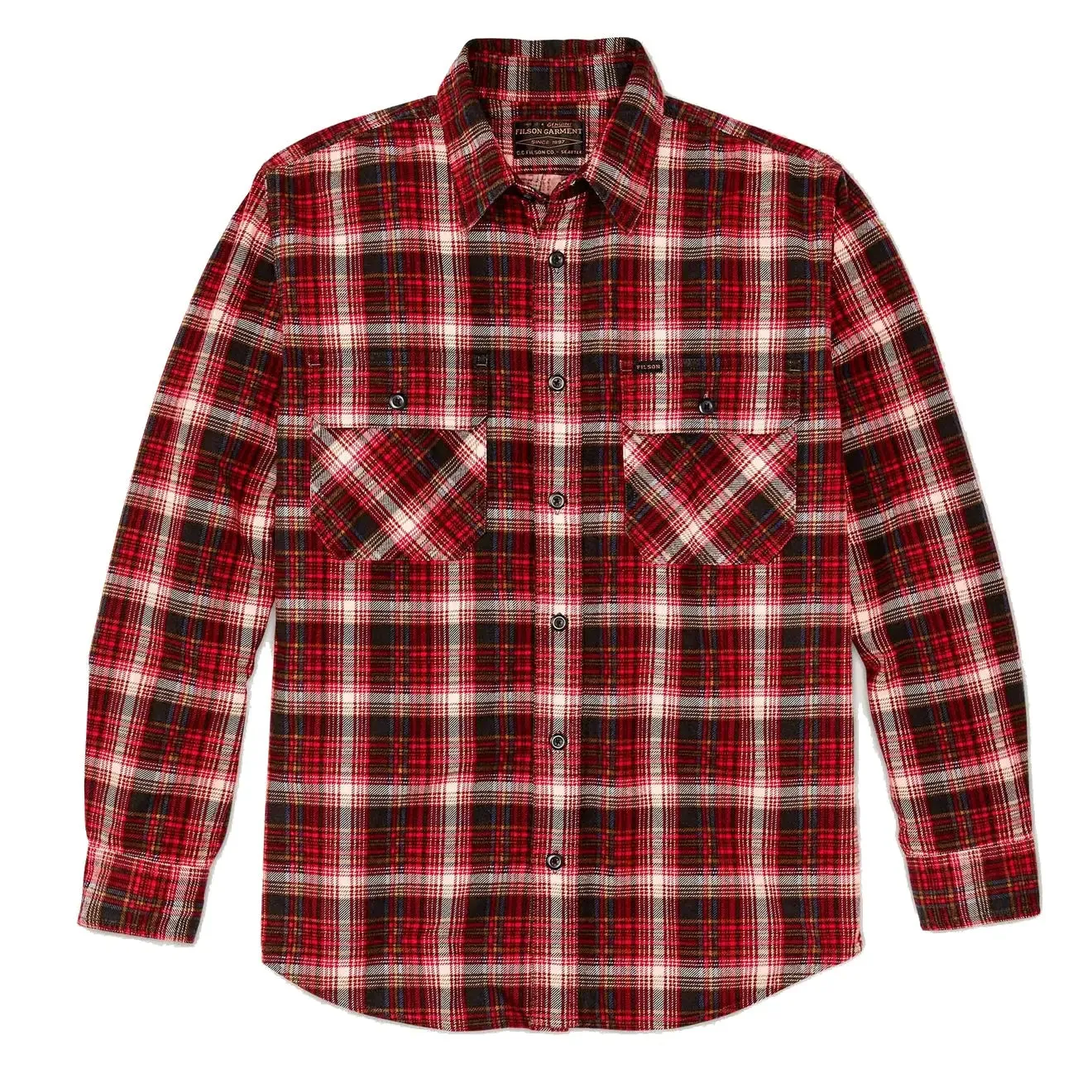 Filson Field Flannel Shirt Faded Black / Bronze