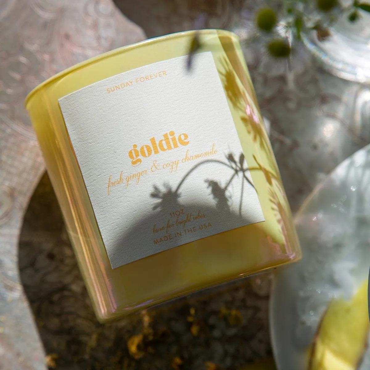 Goldie Luxury Candle with Ginger and Chamomile