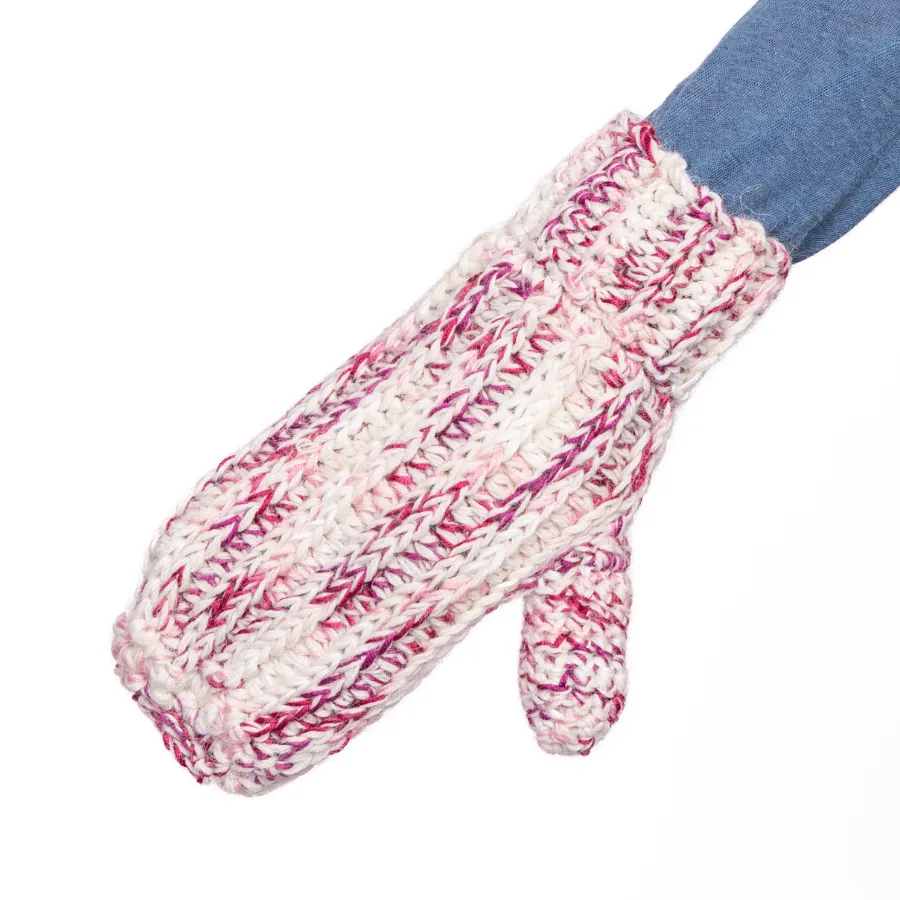 Handmade Alpaca Ribbed Mittens