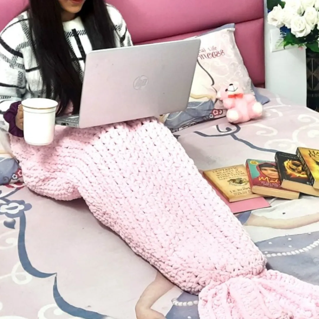 Handmade Crochet Mermaid Blanket