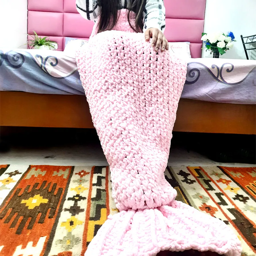 Handmade Crochet Mermaid Blanket