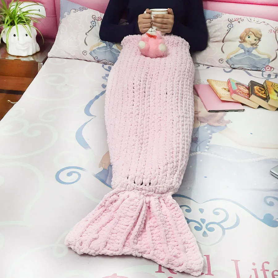 Handmade Crochet Mermaid Blanket