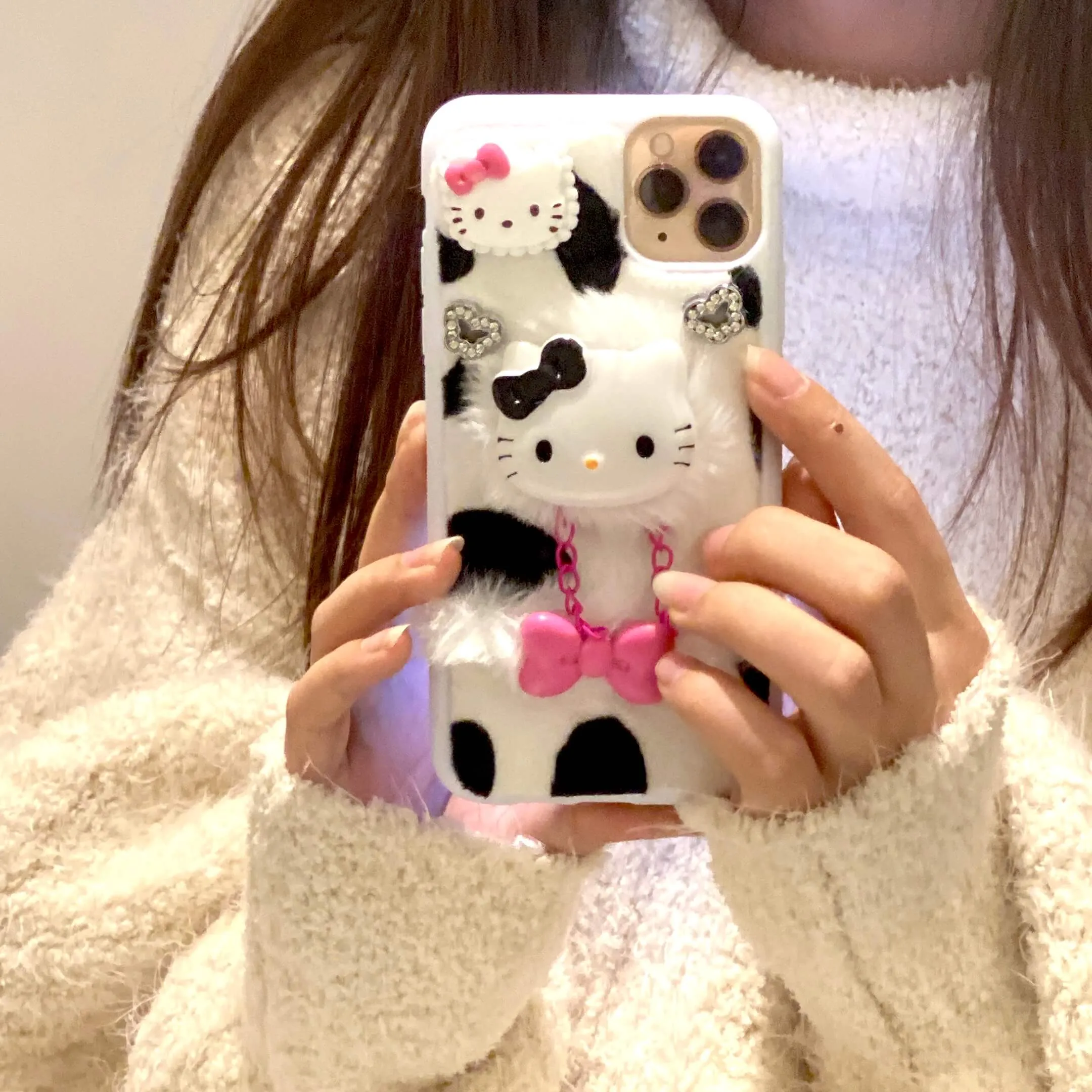 HANDMADE Plush iphone case by1901