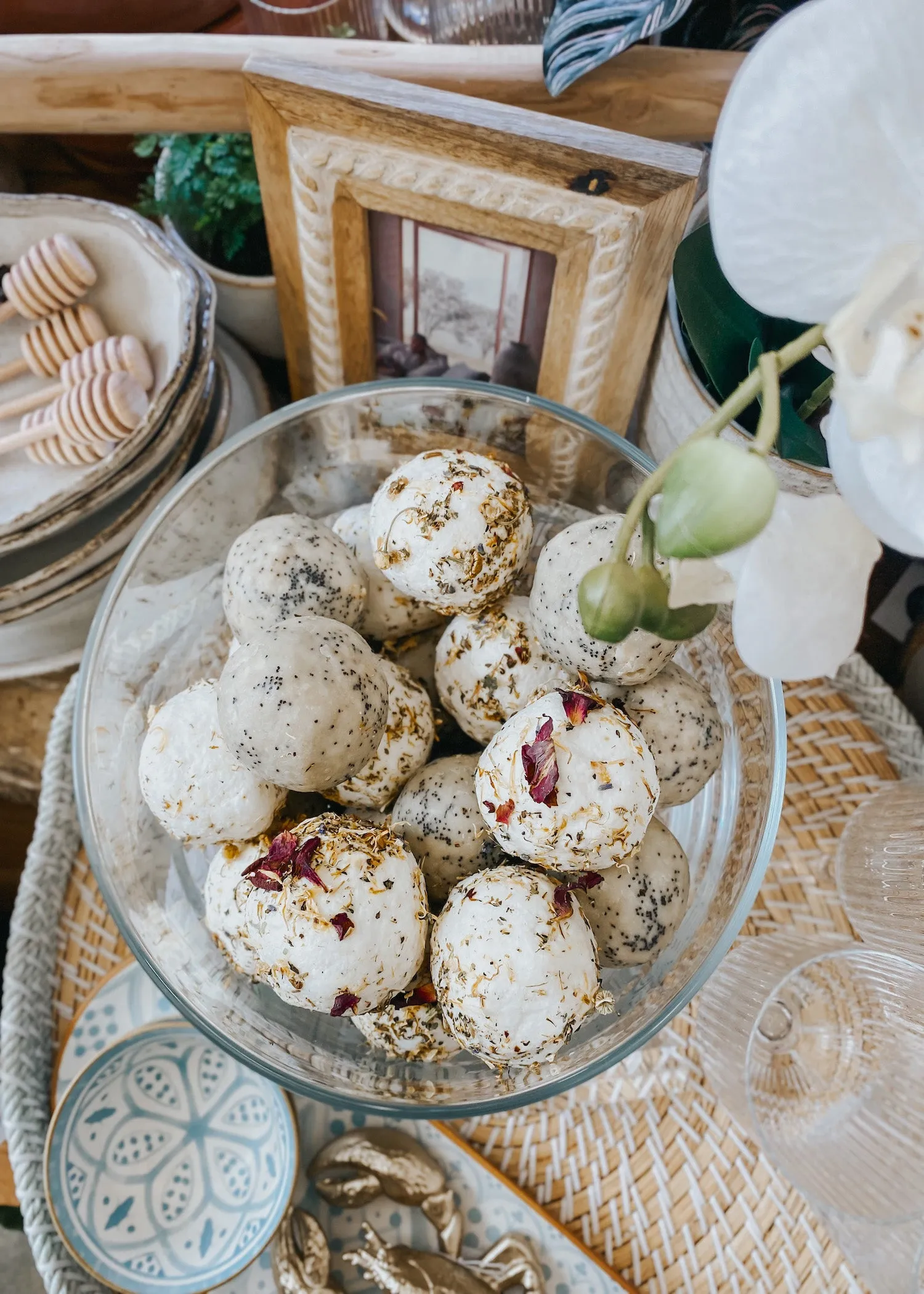 Handmade Soap Ball - Peppermint and Botanicals