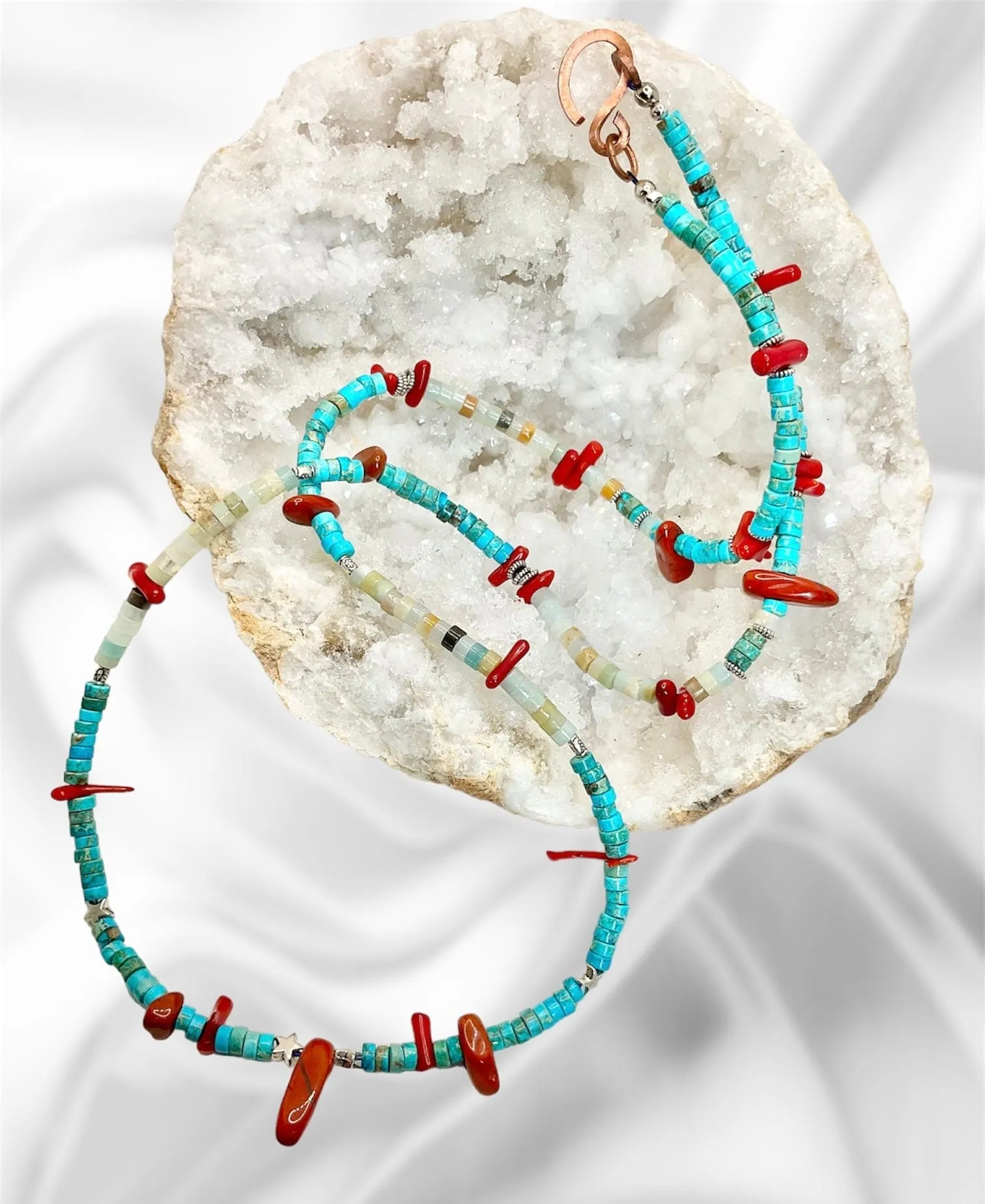 Handmade Turquoise Boho Necklace